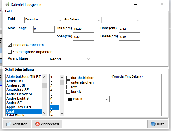 neues Datenfeld