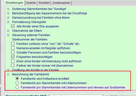 Familiennummer fortlaufend