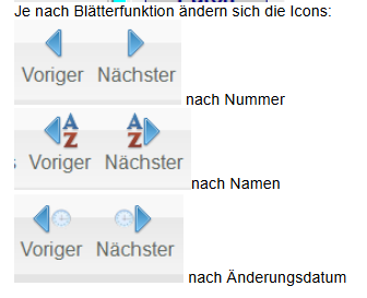 bättern mit Funktion