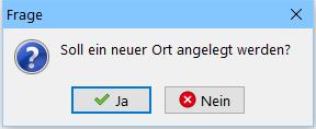 Ort neu anlegen