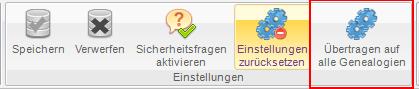 Einstellugen Übertragen - Menu