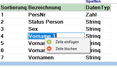 Zeile Einfügen-löschen