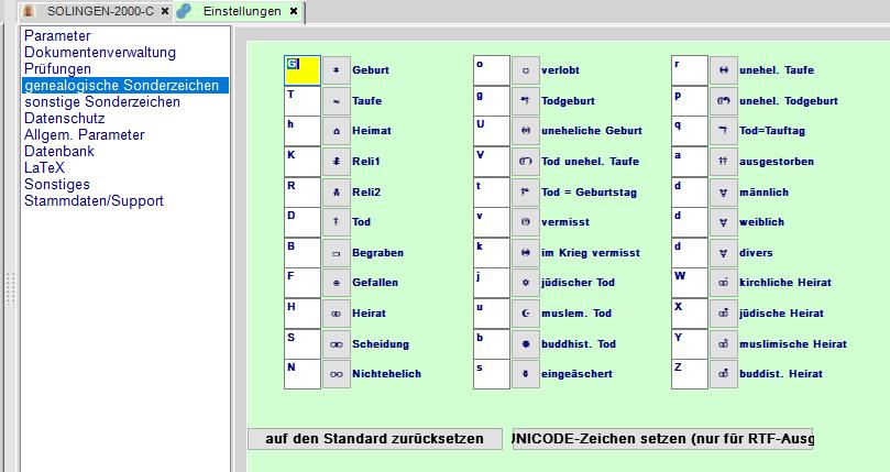 Genealogische Zeichen