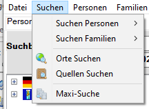 Suche-Menü