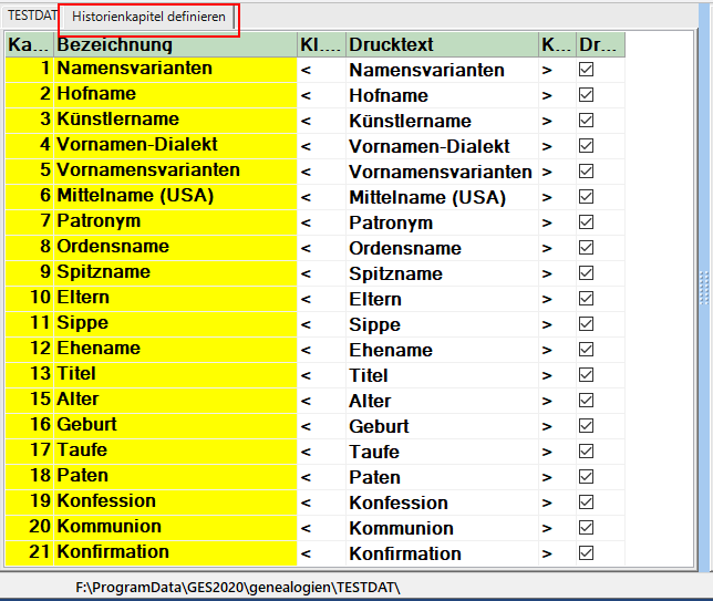 Historienkapitel definieren