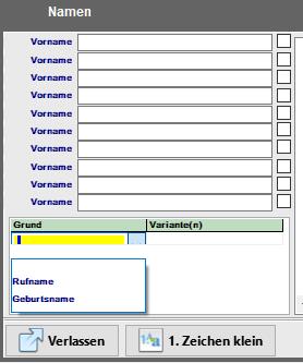Vornamen - Var