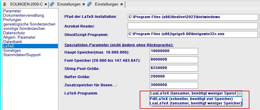 Latex schneller