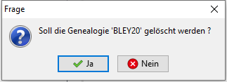 Genealogie löschen