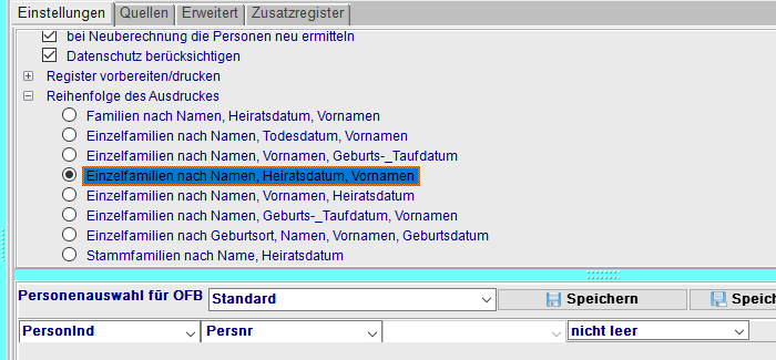 Einzelfamilien - Heirat